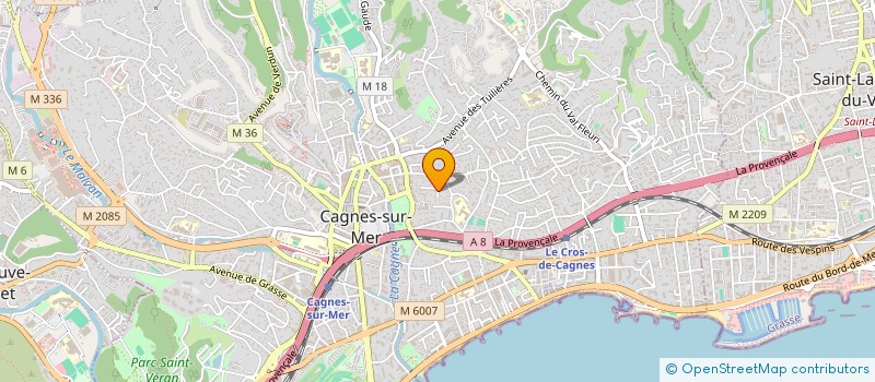 localisation de l'entreprise SCI CREUZENOUX à CAGNES-SUR-MER