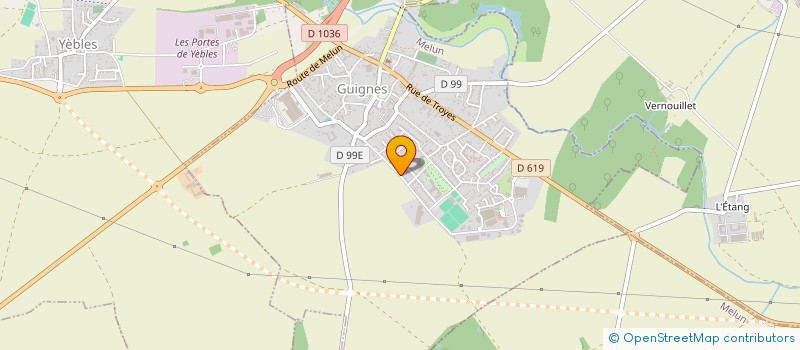 localisation de l'entreprise SCI CREVECOEUR 14  GUIGNES