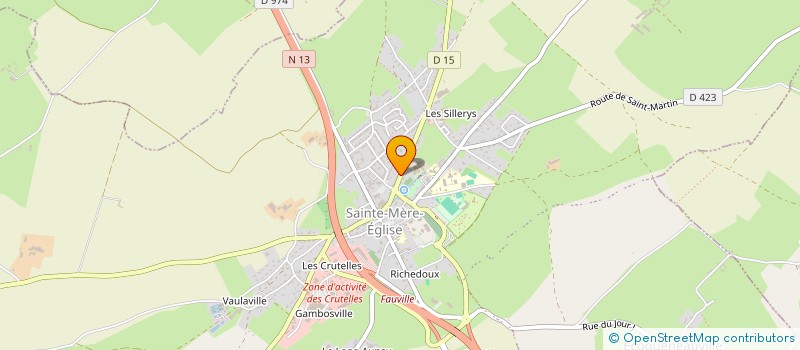 localisation de l'entreprise SCI CREVEUIL LEPETIT  SAINTE-MERE-EGLISE
