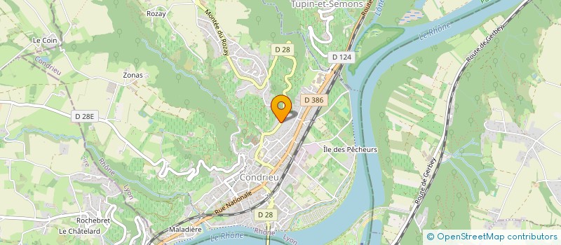 localisation de l'entreprise SCI CRF  CONDRIEU