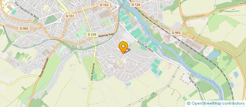 localisation de l'entreprise SCI CRFB à AUXERRE