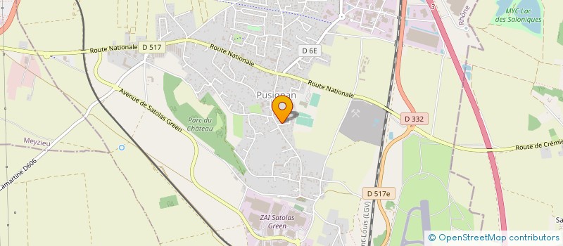 localisation de l'entreprise SCI CRG  PUSIGNAN