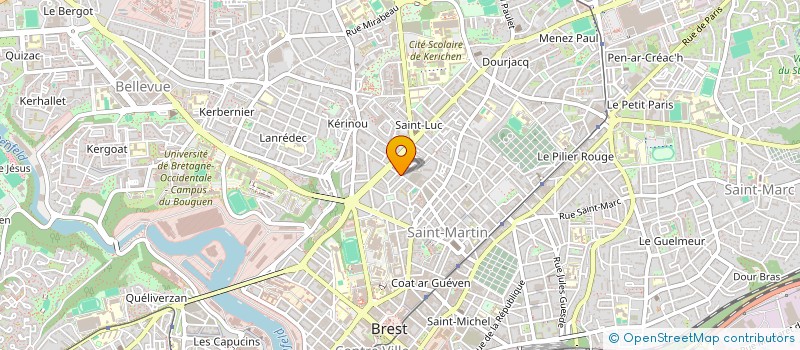 localisation de l'entreprise SCI CRIAUD à BREST