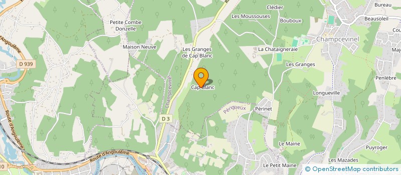 localisation de l'entreprise SCI CRIC  CHAMPCEVINEL