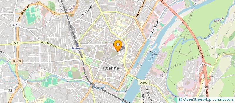 localisation de l'entreprise SCI CRIC TECH  ROANNE