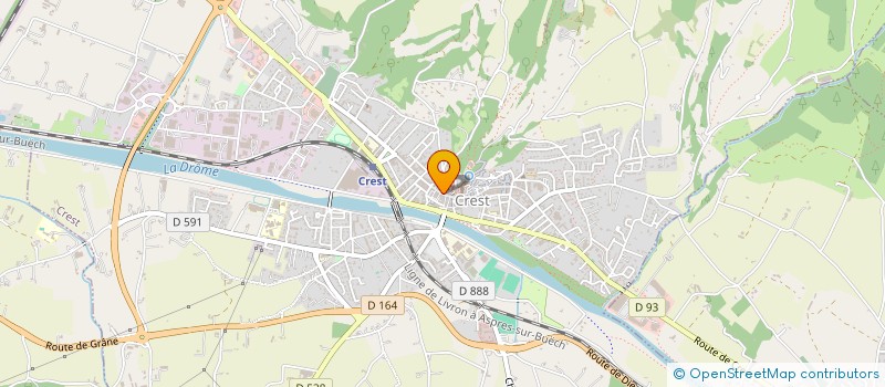 localisation de l'entreprise SCI CRIDOM  CREST