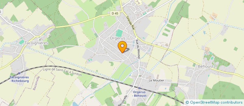 localisation de l'entreprise SCI CRIDOR  ORGERUS