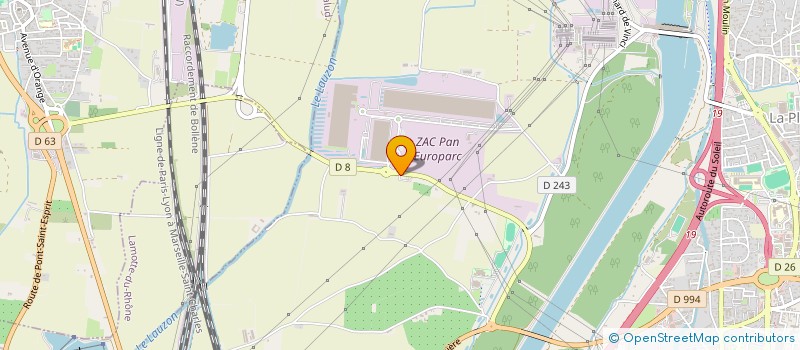 localisation de l'entreprise SCI CRIDUBIPAT  BOLLENE