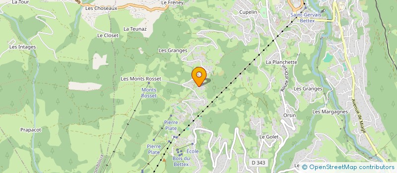 localisation de l'entreprise SCI CRILACAO  SAINT-GERVAIS-LES-BAINS