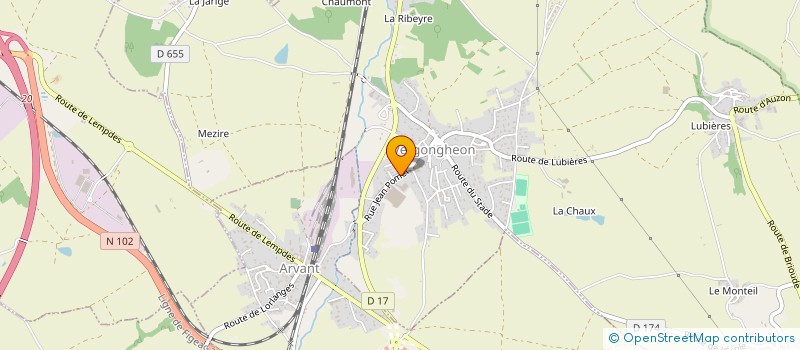 localisation de l'entreprise SCI CRILLON 15  VERGONGHEON