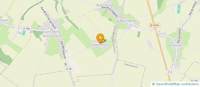 localisation de l'entreprise SCI CRILOUPETTE  SAINT-REMY-BOSCROCOURT