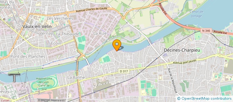 localisation de l'entreprise SCI CRIMEE  DECINES-CHARPIEU