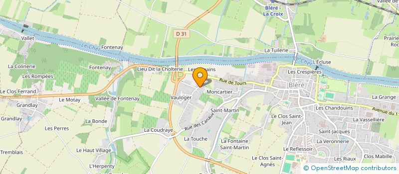 localisation de l'entreprise SCI CRIMO  BLERE