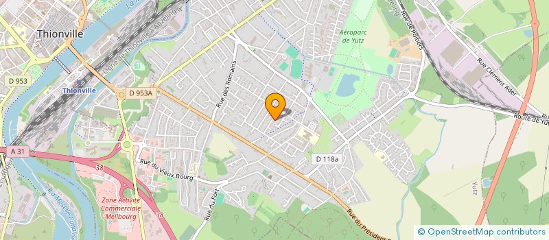 localisation de l'entreprise SCI CRIMSON  YUTZ