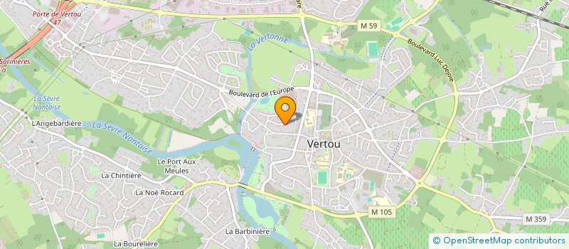 localisation de l'entreprise SCI CRINOLE  VERTOU