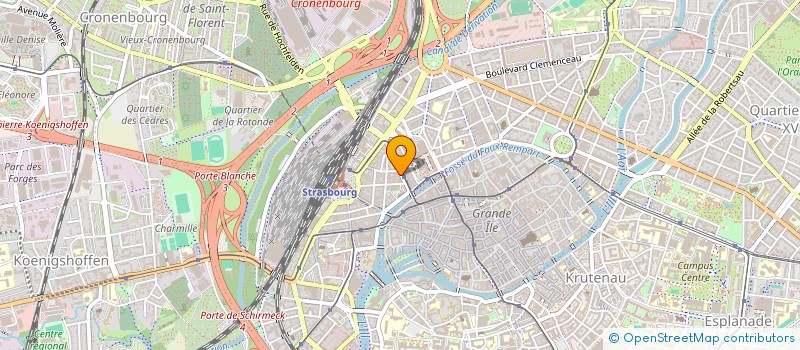 localisation de l'entreprise SCI CRIO  STRASBOURG