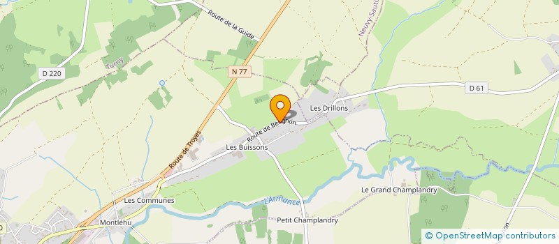 localisation de l'entreprise SCI CRIOULA  SAINT-FLORENTIN