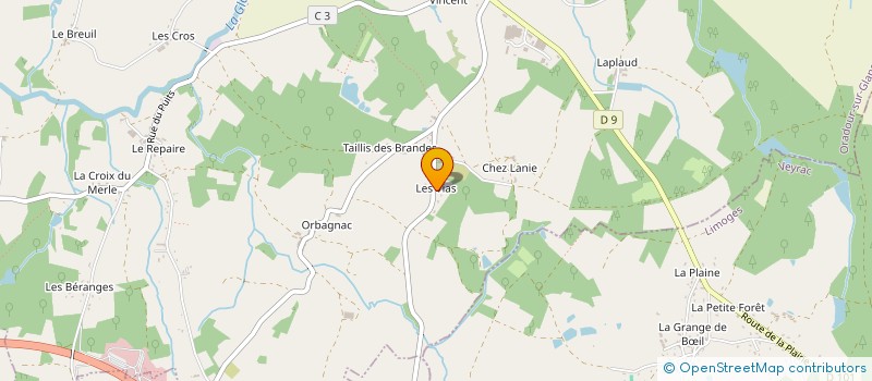 localisation de l'entreprise SCI CRIPAFI IMMOBILIER à ORADOUR-SUR-GLANE