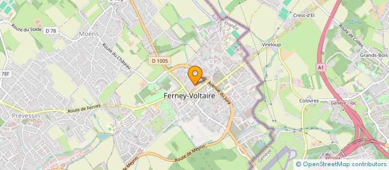 localisation de l'entreprise SCI CRIPAT  ORNEX