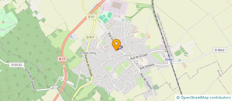 localisation de l'entreprise SCI CRIPHI à VIMY