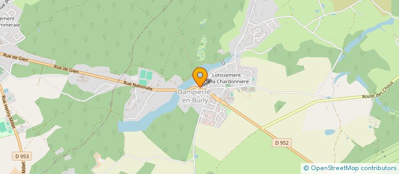 localisation de l'entreprise SCI CRIS & JOY  DAMPIERRE-EN-BURLY