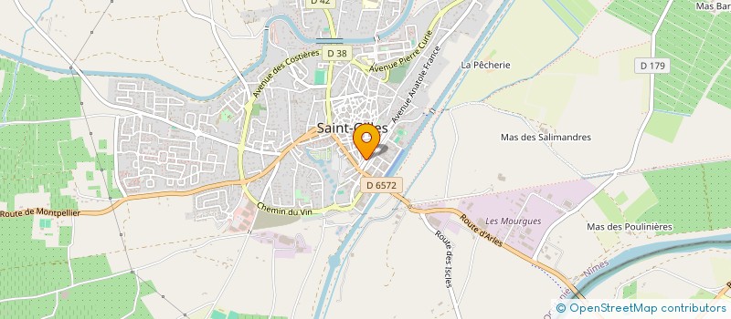 localisation de l'entreprise SCI CRIS-LAU à SAINT-GILLES