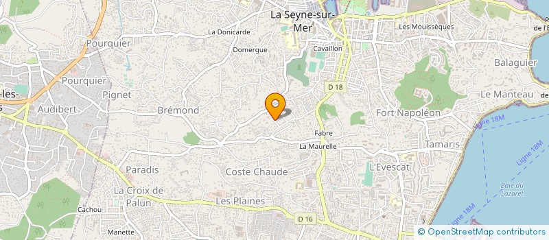 localisation de l'entreprise SCI CRISA IMMOBILIER à LA SEYNE-SUR-MER