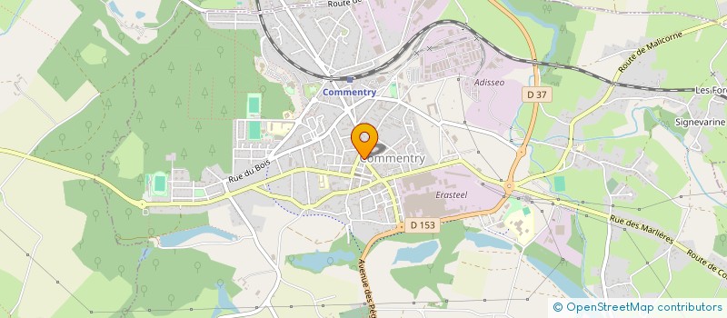 localisation de l'entreprise SCI CRISAN  COMMENTRY