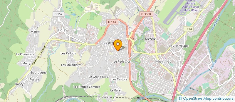 localisation de l'entreprise SCI CRISCI  POISY