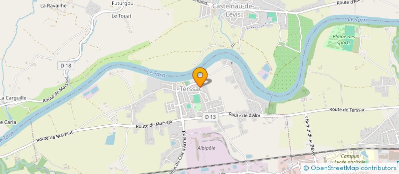 localisation de l'entreprise SCI CRISELO  TERSSAC