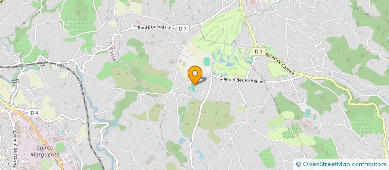 localisation de l'entreprise SCI CRISEO  CHATEAUNEUF-GRASSE