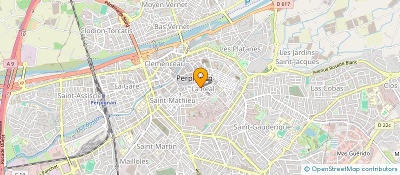 localisation de l'entreprise SCI CRISER  PERPIGNAN