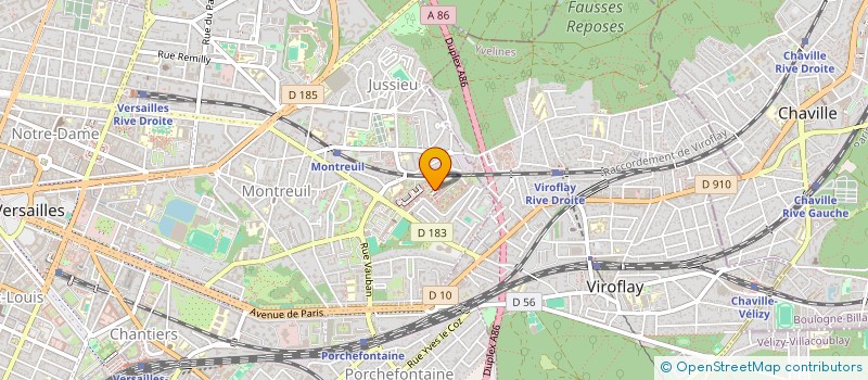 localisation de l'entreprise SCI CRISFA  VERSAILLES