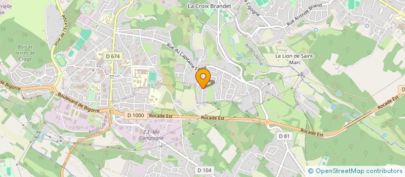 localisation de l'entreprise SCI CRISKA à ANGOULEME