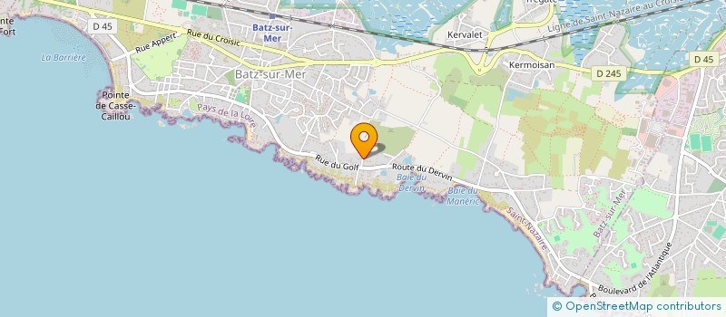 localisation de l'entreprise SCI CRISLAUR  BATZ-SUR-MER