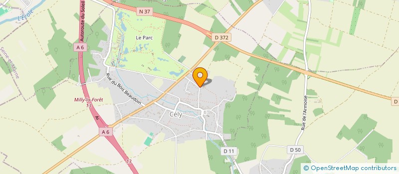 localisation de l'entreprise SCI CRISLIE  CELY