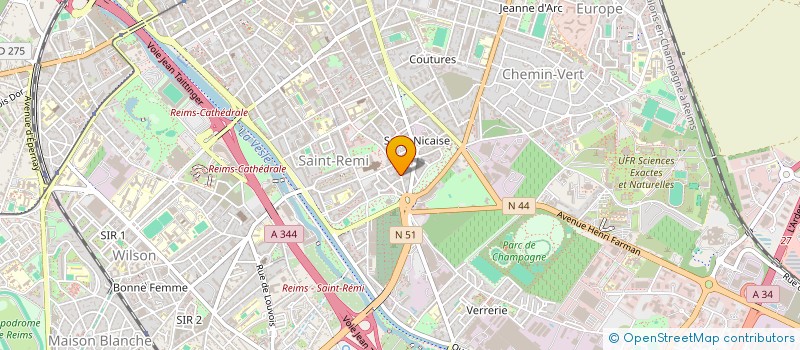 localisation de l'entreprise SCI CRISOL  REIMS