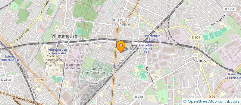 localisation de l'entreprise SCI CRISPI à PIERREFITTE-SUR-SEINE