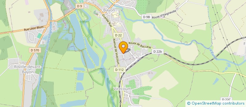 localisation de l'entreprise SCI CRISSA  VIRECOURT