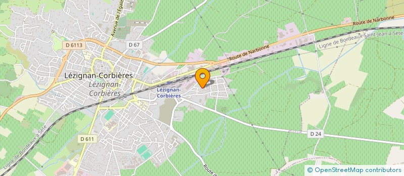 localisation de l'entreprise SCI  CRIST'OR  LEZIGNAN-CORBIERES