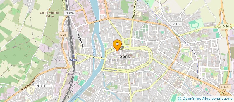 localisation de l'entreprise SCI CRISTAL à SENS