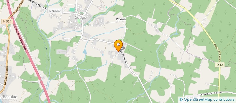 localisation de l'entreprise SCI CRISTAL  CUDOS