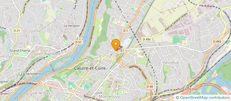 localisation de l'entreprise SCI CRISTAL  CALUIRE-ET-CUIRE