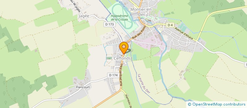 localisation de l'entreprise SCI CRISTAL à CEFFONDS