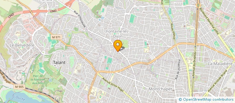 localisation de l'entreprise SCI CRISTAL à LE CANNET