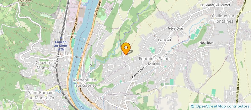 localisation de l'entreprise SCI CRISTAL 608  FONTAINES-SAINT-MARTIN