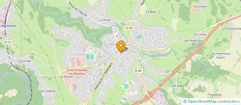 localisation de l'entreprise SCI CRISTAL  MONISTROL-SUR-LOIRE