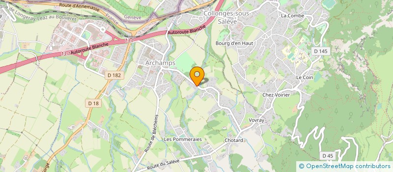 localisation de l'entreprise SCI CRISTAL  ARCHAMPS