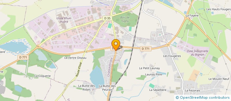 localisation de l'entreprise SCI CRISTAL  CHATEAUBRIANT