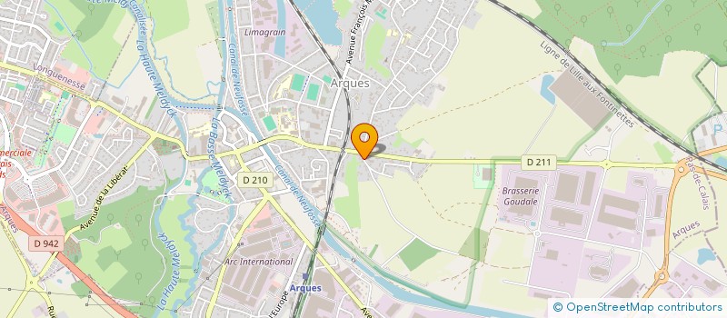 localisation de l'entreprise SCI CRISTAL  SAINT-OMER